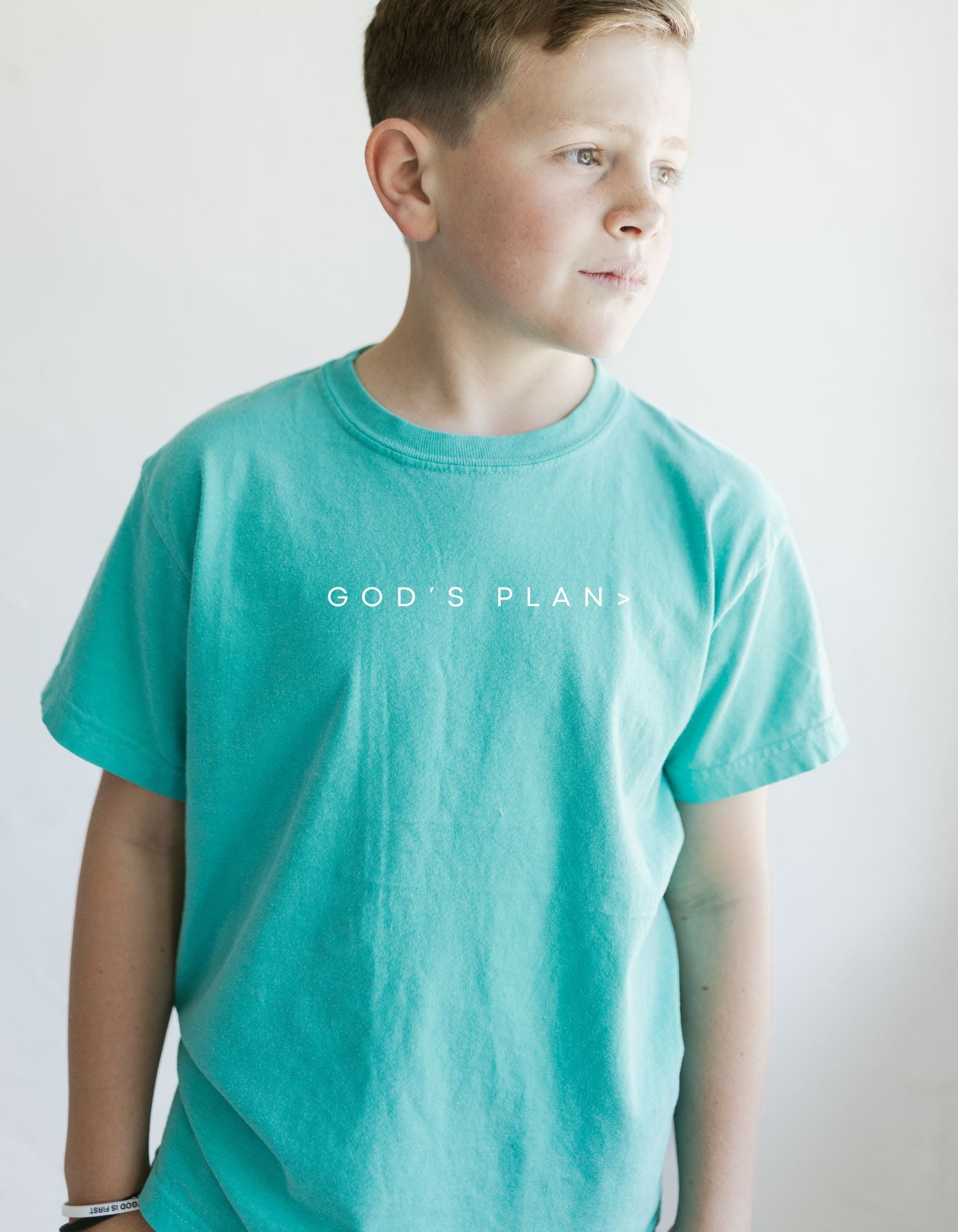 God's Plan > Tee (Youth-Island Green)