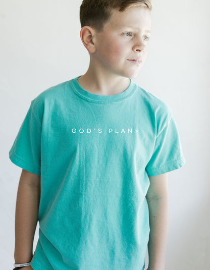 God's Plan > Tee (Youth-Island Green)