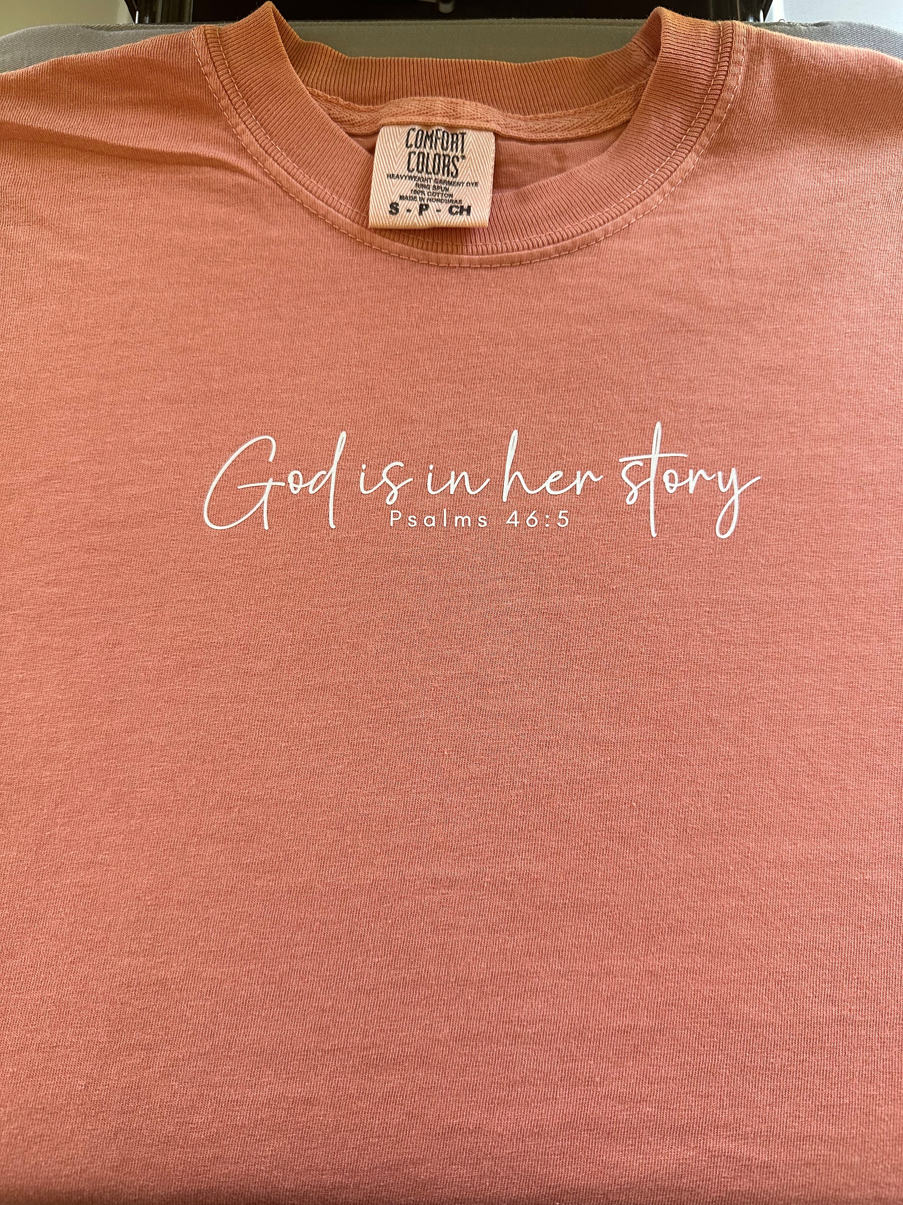 God is in her story - Peachy (Small)